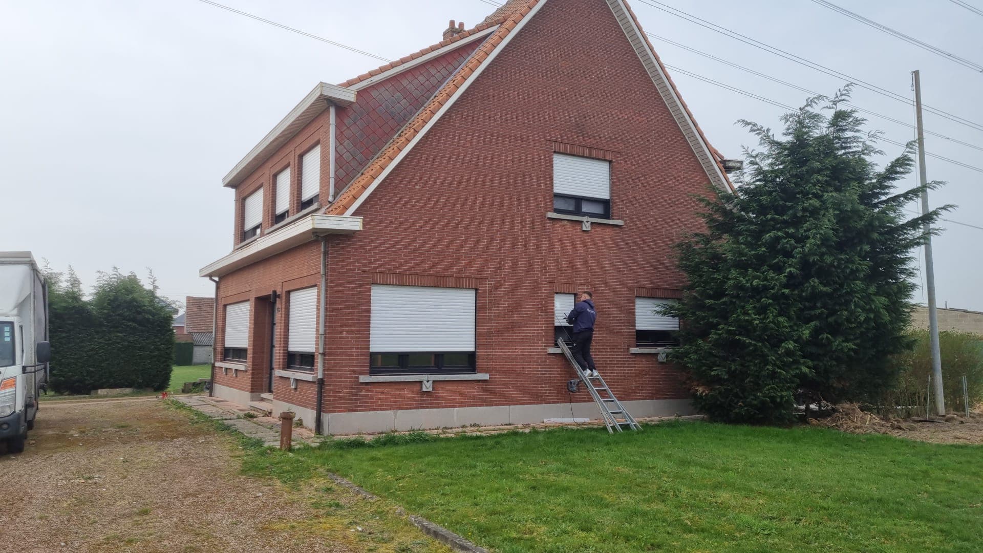 Woning in Wallonië tijdens energetische renovatiewerken