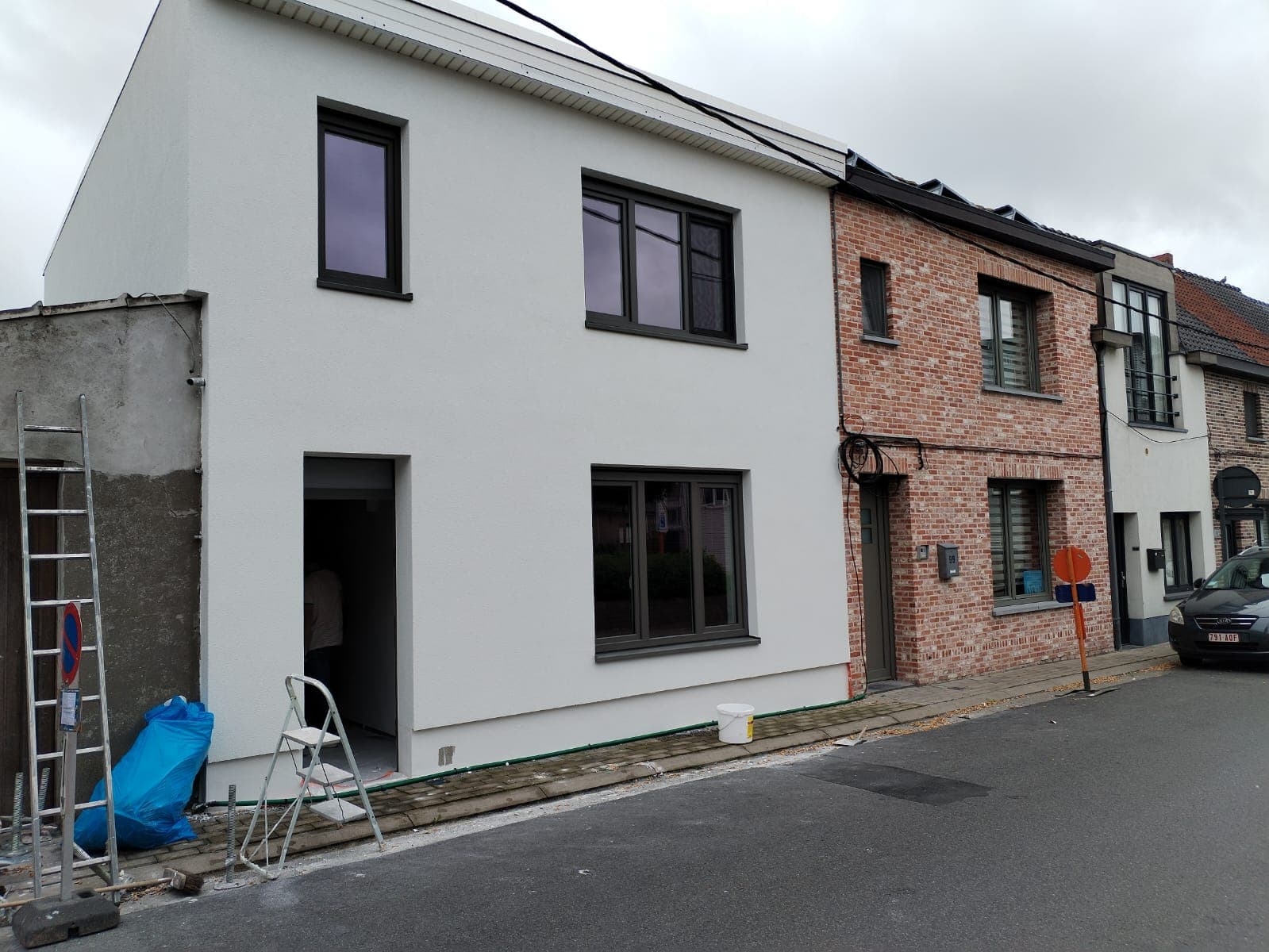 Habitation achevée après des travaux d'isolation et de façade réalisés par Nu-Isoleren