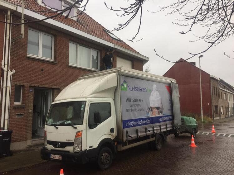 Realisatie 40m EPS Isomo Pearls spouwmuurisolatie Zwijndrecht